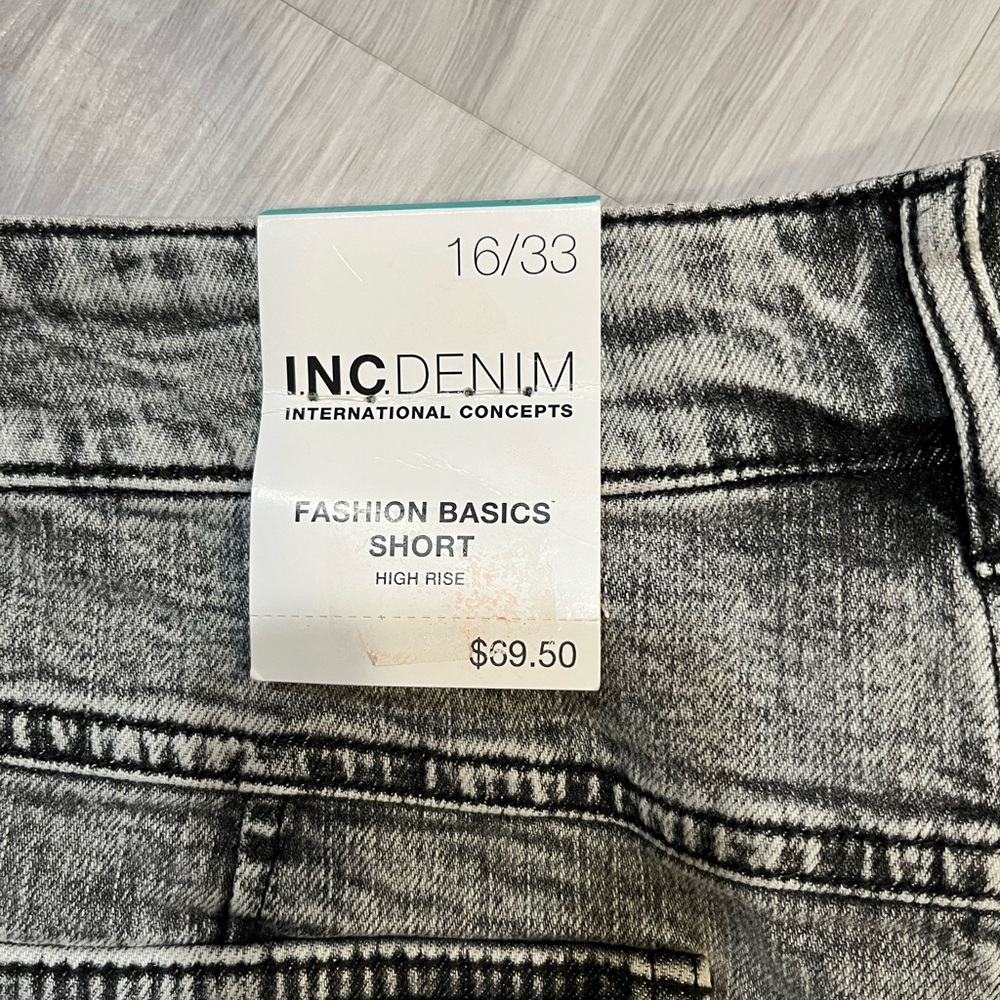 New INC denim Women's Gray Denim Shorts‎ - Picture 9 of 10